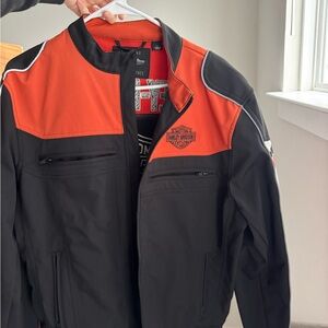 Harley-Davidson Black and Orange Performance Jacket